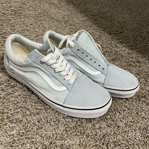 Baby Blue Old School Vans - Picture 2 of 3